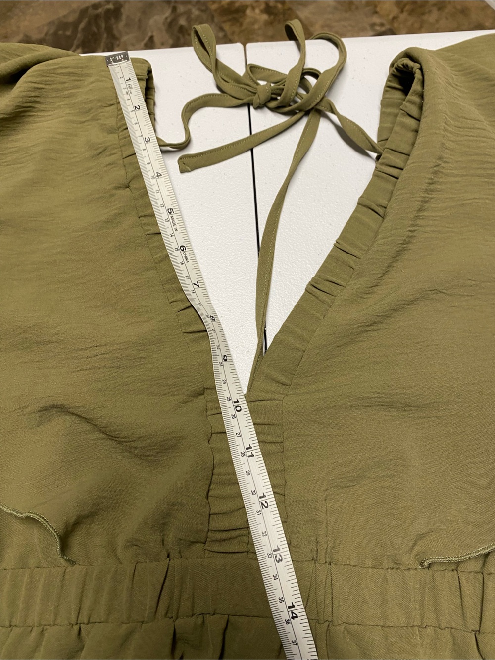 Simplee Apparel Olive Green Maxi Dress with Flutter Sleeves - Picture 8 of 11